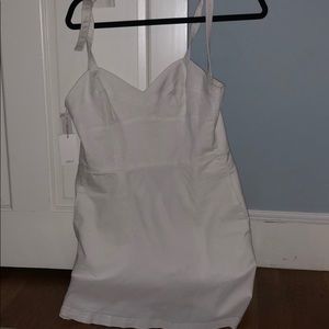 Never worn white Aritzia dress with tags